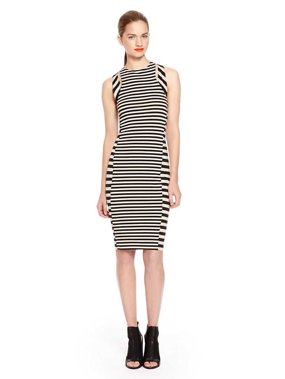 mixed-stripe-sleeveless-dress